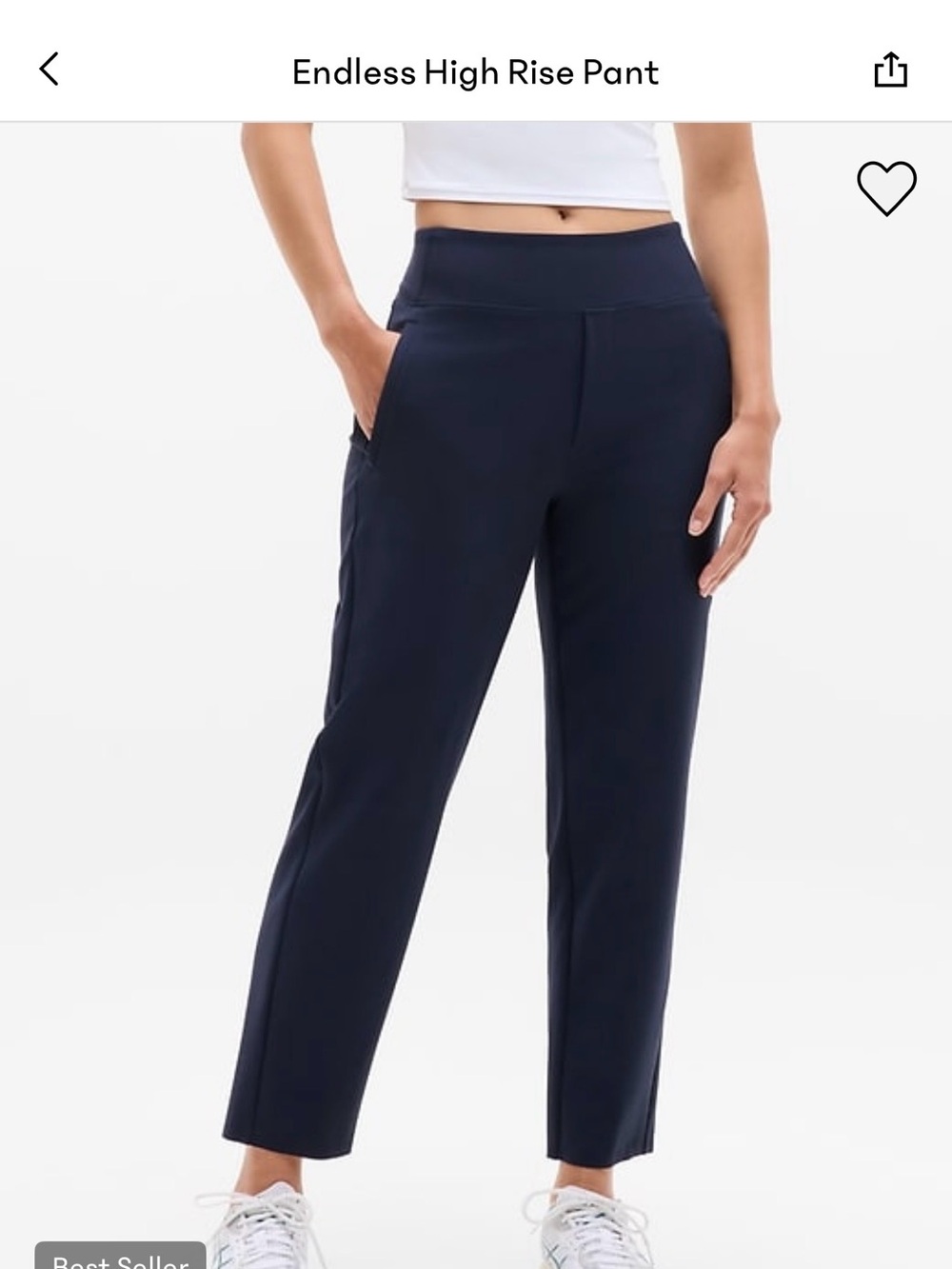Athleta Endless High Rise Pants - Navy Blue - Size 12